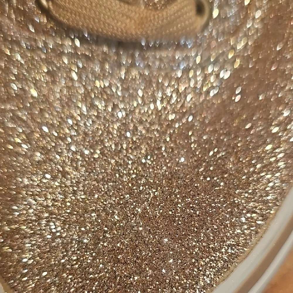 Old Navy NWT Girls Gold Glitter Sneakers Size 1
